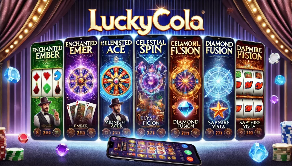 Login to LuckyCola slots and explore six exciting games